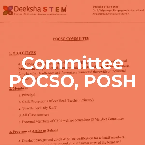 Committee - POCSO, POSH
