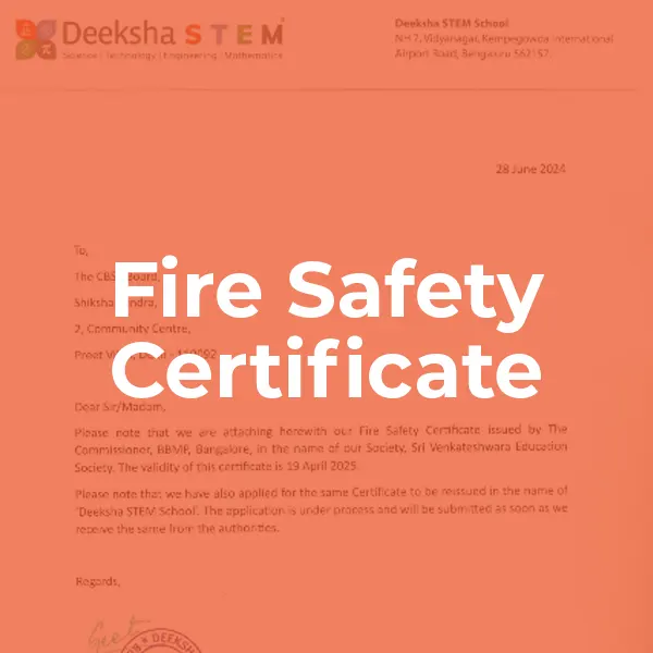 Fire Safety certificate