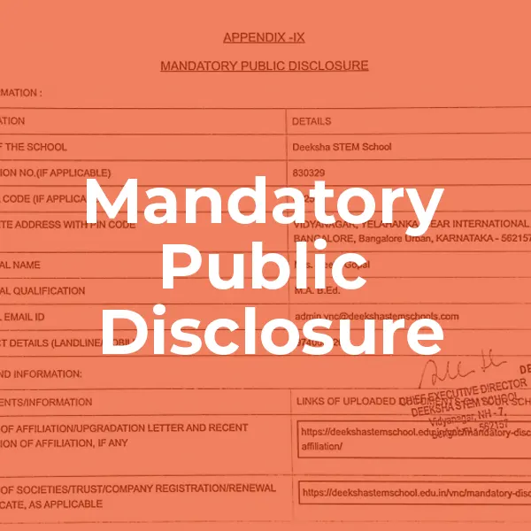 Mandatory Public Disclosure